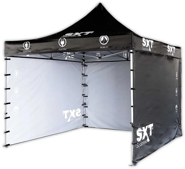 sxt-light-messezelt-3m-x-3m-pavillon-schwarz-alu image 1