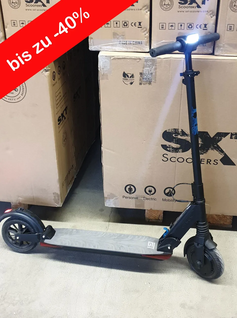 sxt-light-gt-e-scooter-schwarz-gebraucht-48v-700w-40-km-h image 1