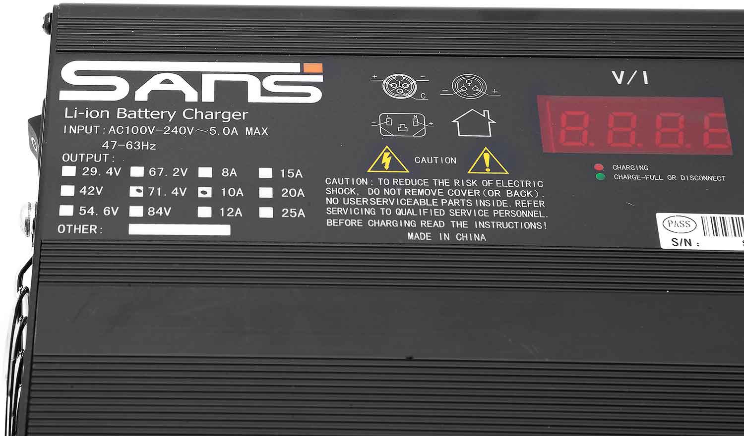 sxt-monster-lithium-ladeger-t-60v-e-scooter-charger-10a image 4