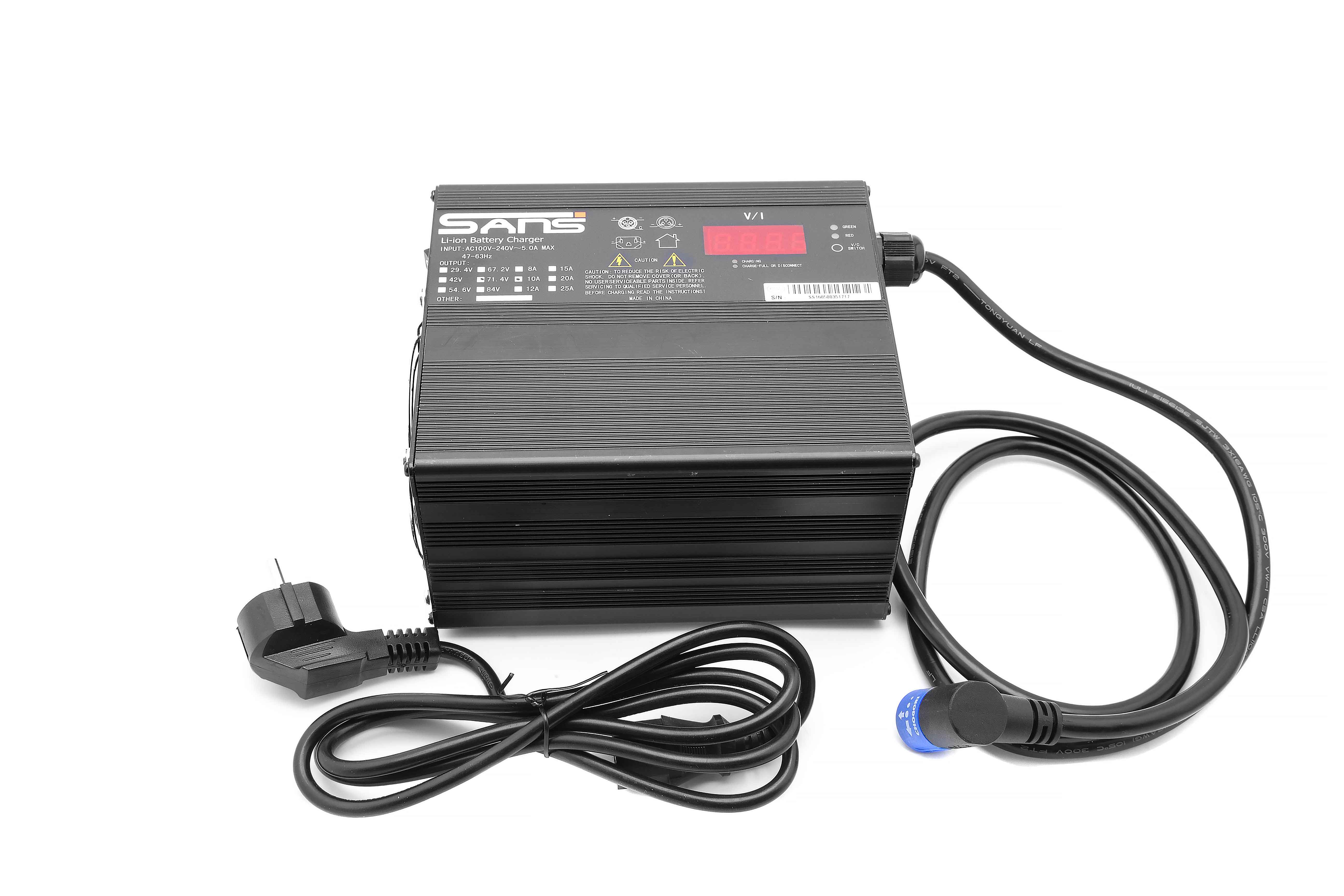 sxt-monster-lithium-ladeger-t-60v-e-scooter-charger-10a image 1