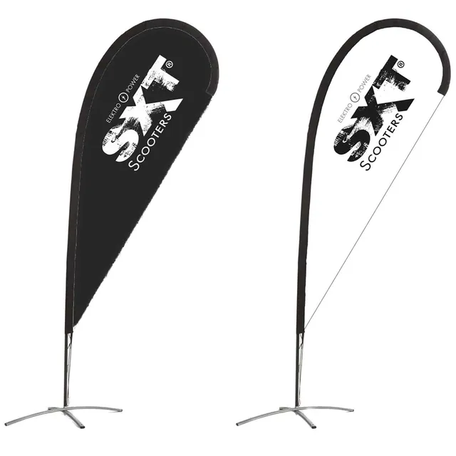 sxt-light-beachflag-schwarz-64x202-cm-mit-standfu image 1