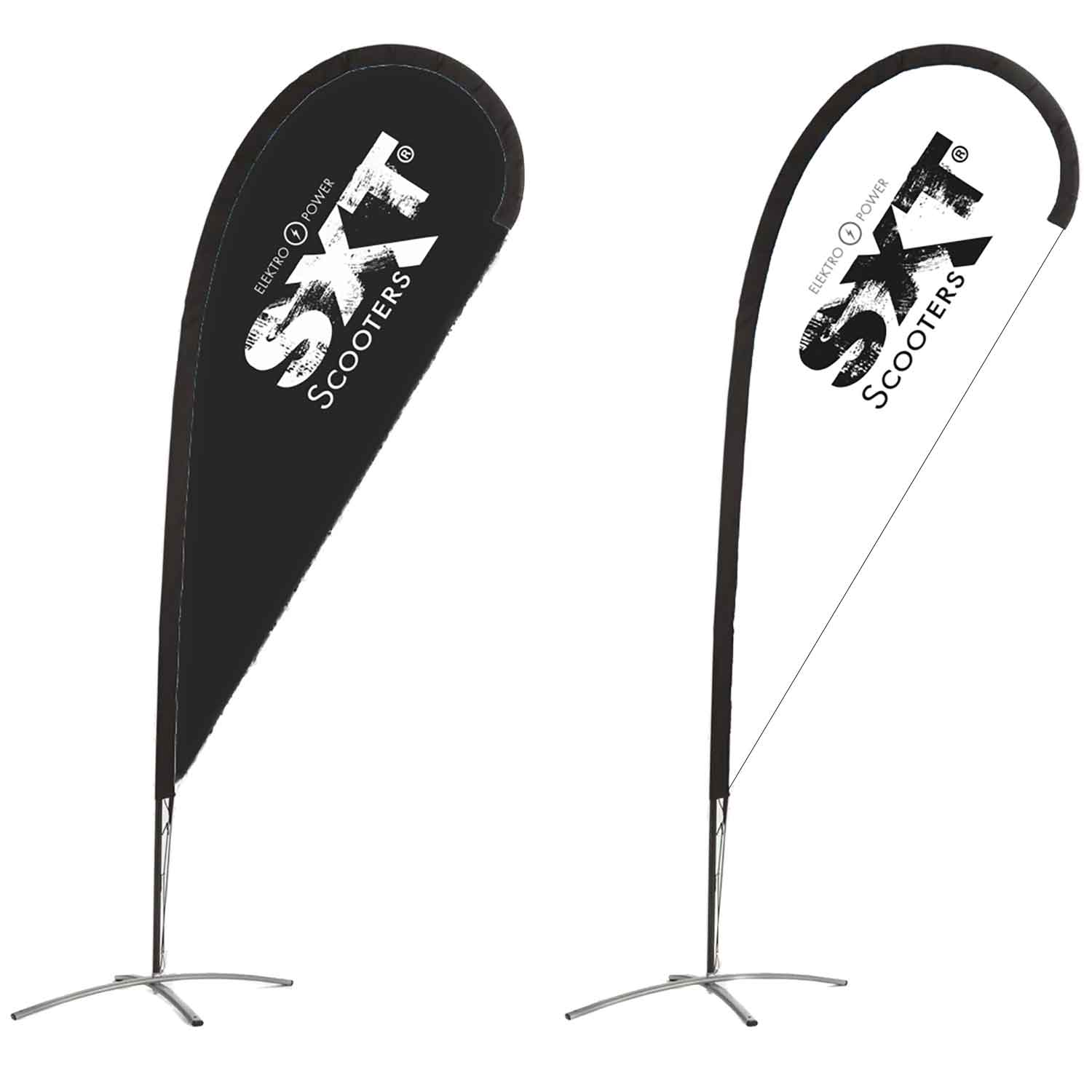 sxt-light-beachflag-schwarz-64x202-cm-mit-standfu image 1